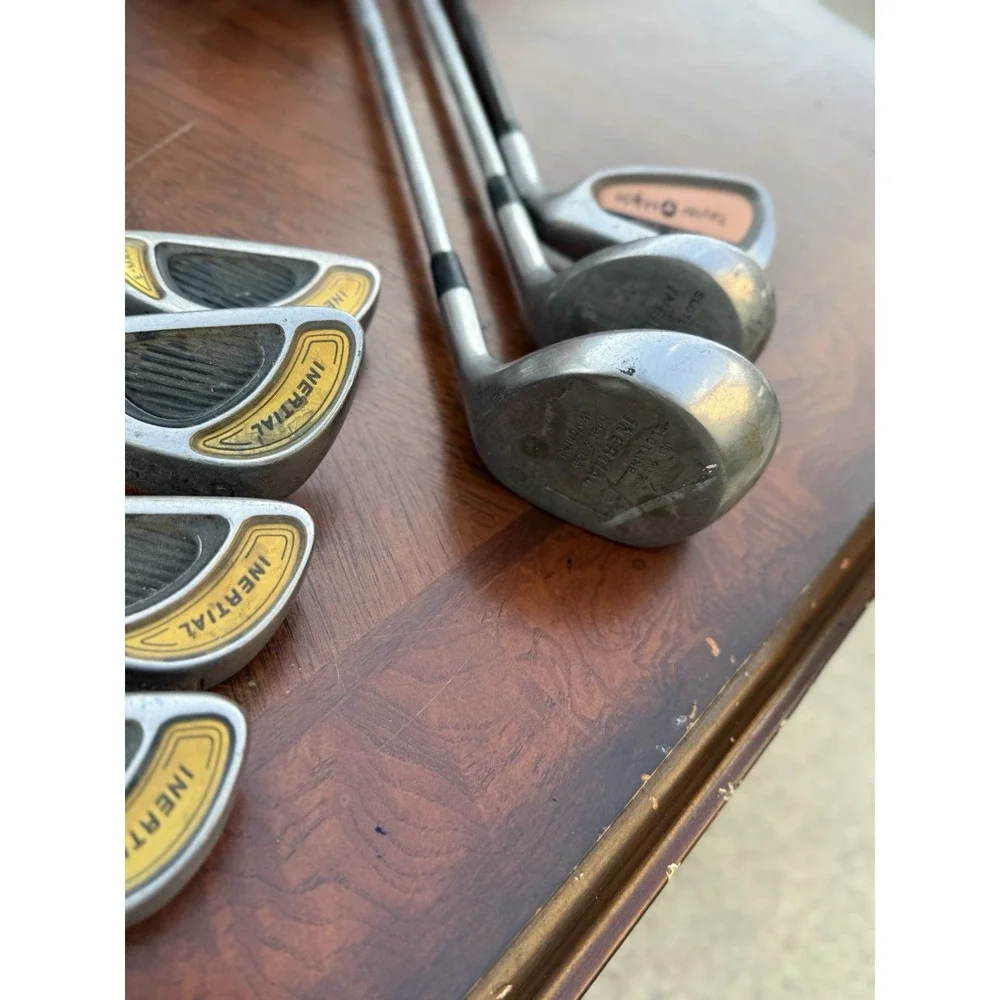 13 Golf Clubs Assorted Vintage Ron Miller Pro Golf‎ Bag 3-way Made In USA,
